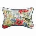 Manual Woodworkers & Weavers 12.5 x 8 in. Bloom with Grace Pillow 231628